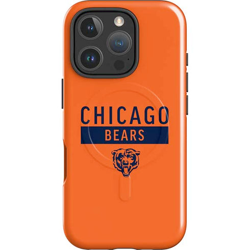 NFL Chicago Bears Orange Performance Series iPhone 16 Pro Magsafe Impact Case